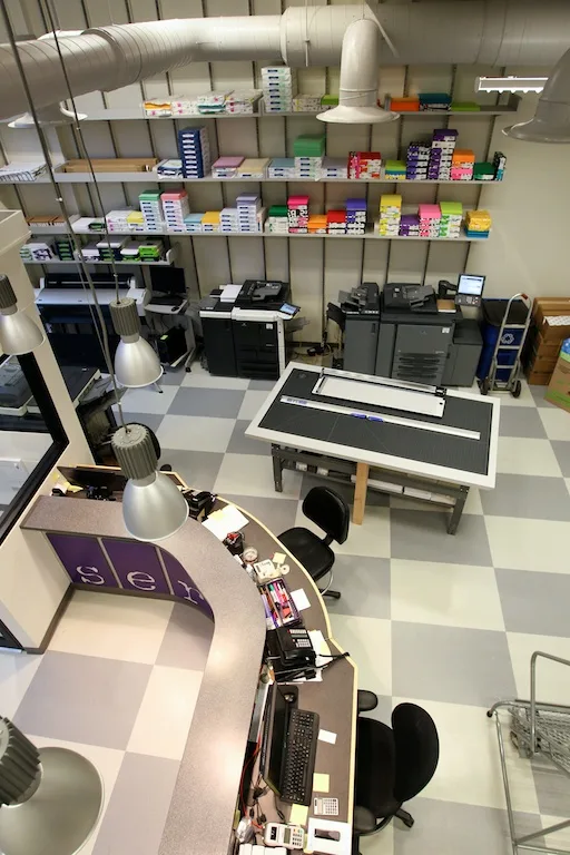 Emerson College Print-Copy Center studio plate