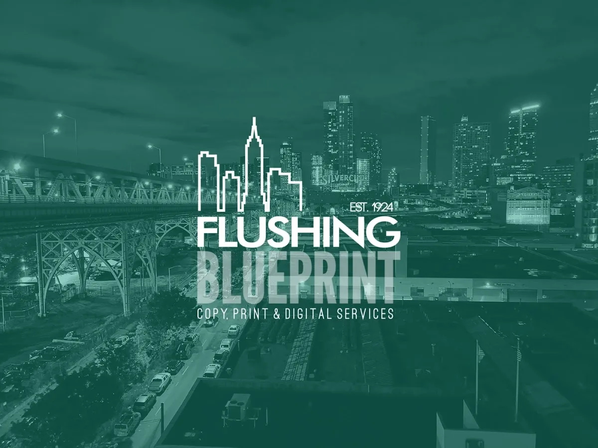 Flushing Blueprint Inc studio plate