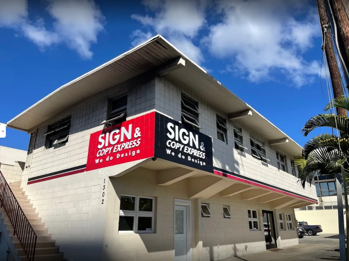Sign & Copy Express studio plate