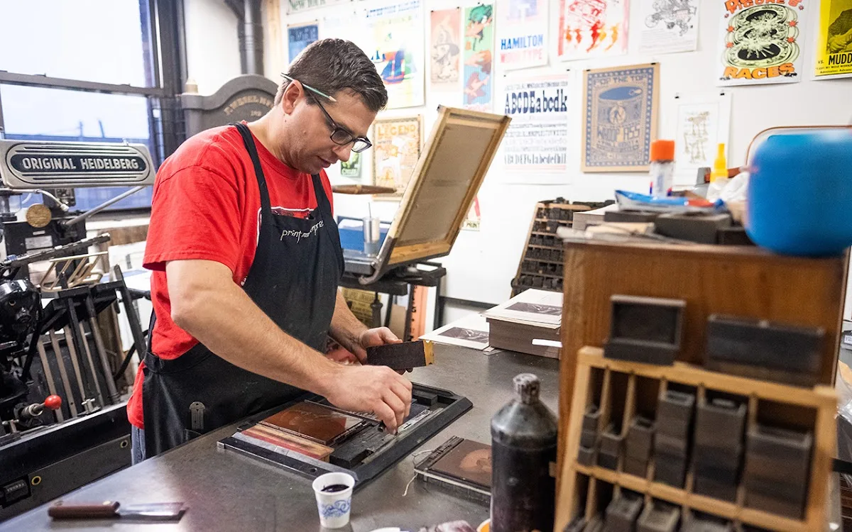 Type High Letterpress studio plate
